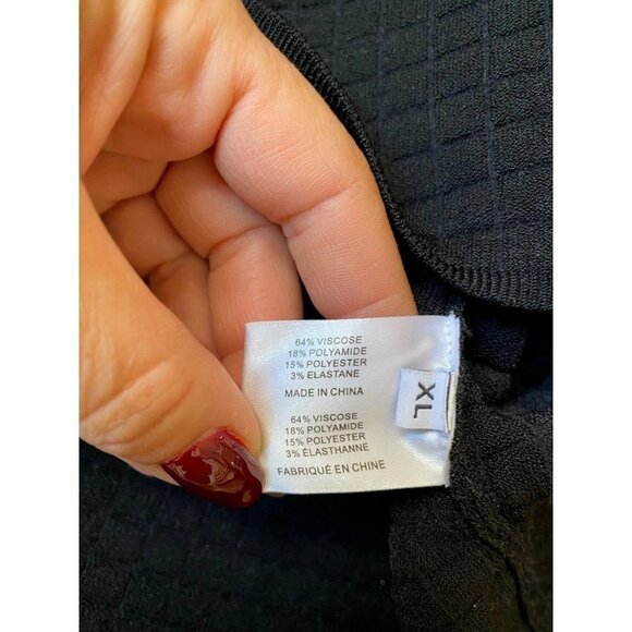 PROENZA Schouler Women Square Neck Quilted Sweater Sz XL White Label - Picture 9 of 10